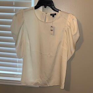Express Women's Cream Puff Sleeve Blouse